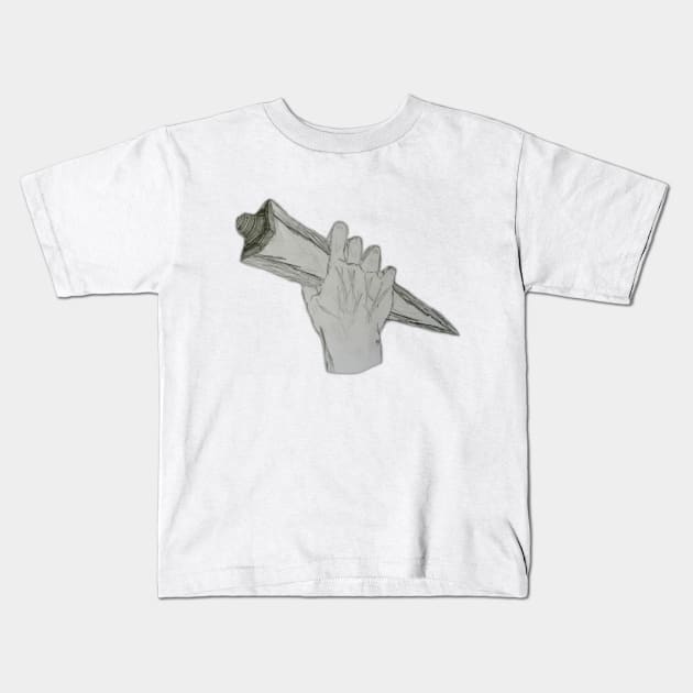 Zeus' Hand Kids T-Shirt by Keratra